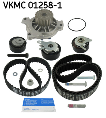 SKF VKMC 01258-1 Pompa acqua + Kit cinghie dentate